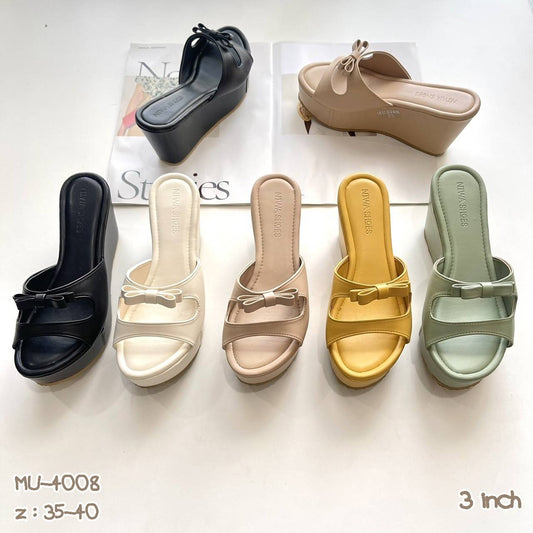 MU-4008 - รองเท้าMAXI ส้นสูง 3 inch