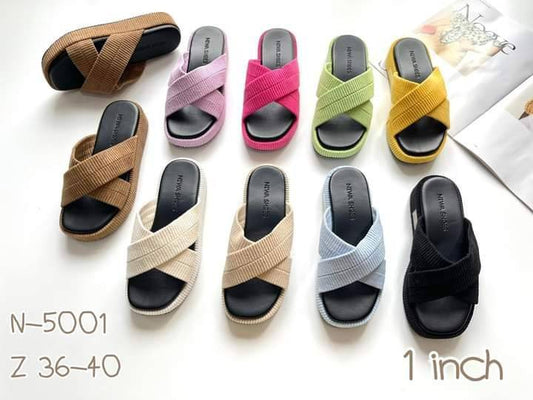 N-5001 - รองเท้าแตะส้นโฟม 1.5 inch